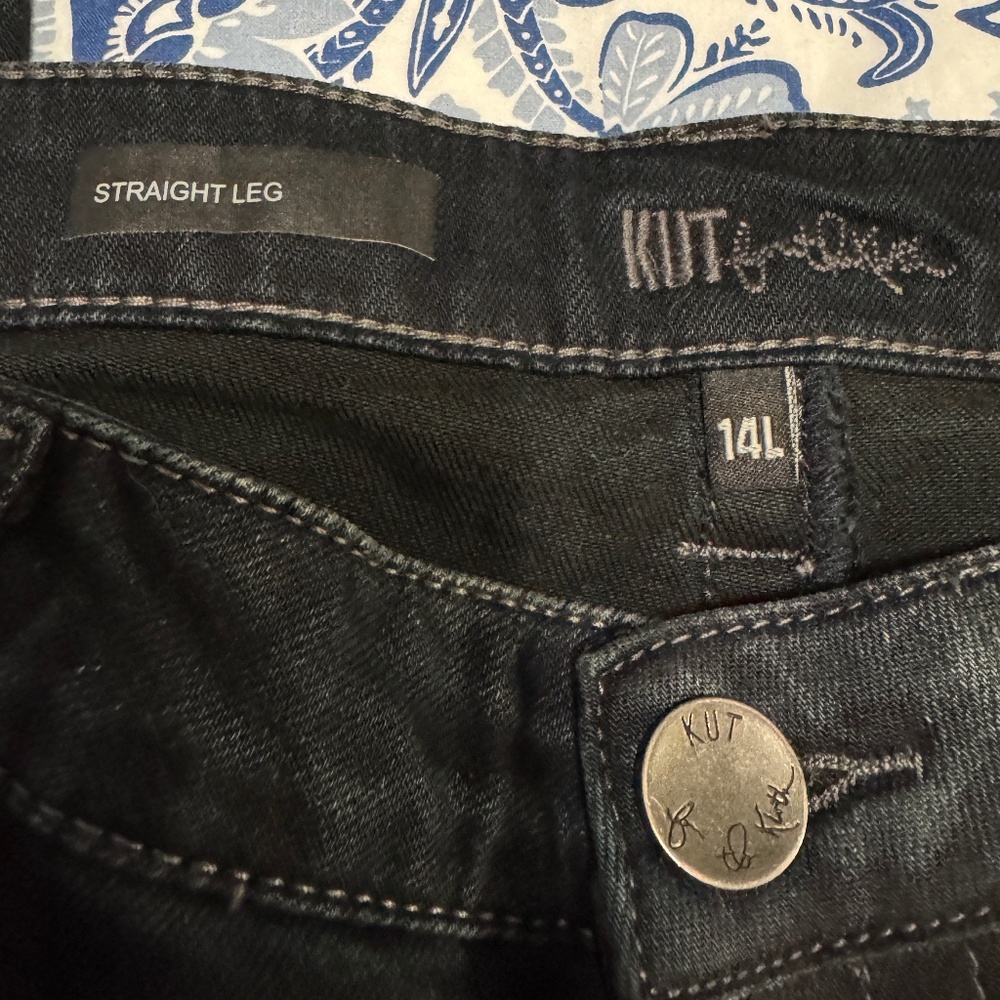 KUT Distressed Black 14L Jeans